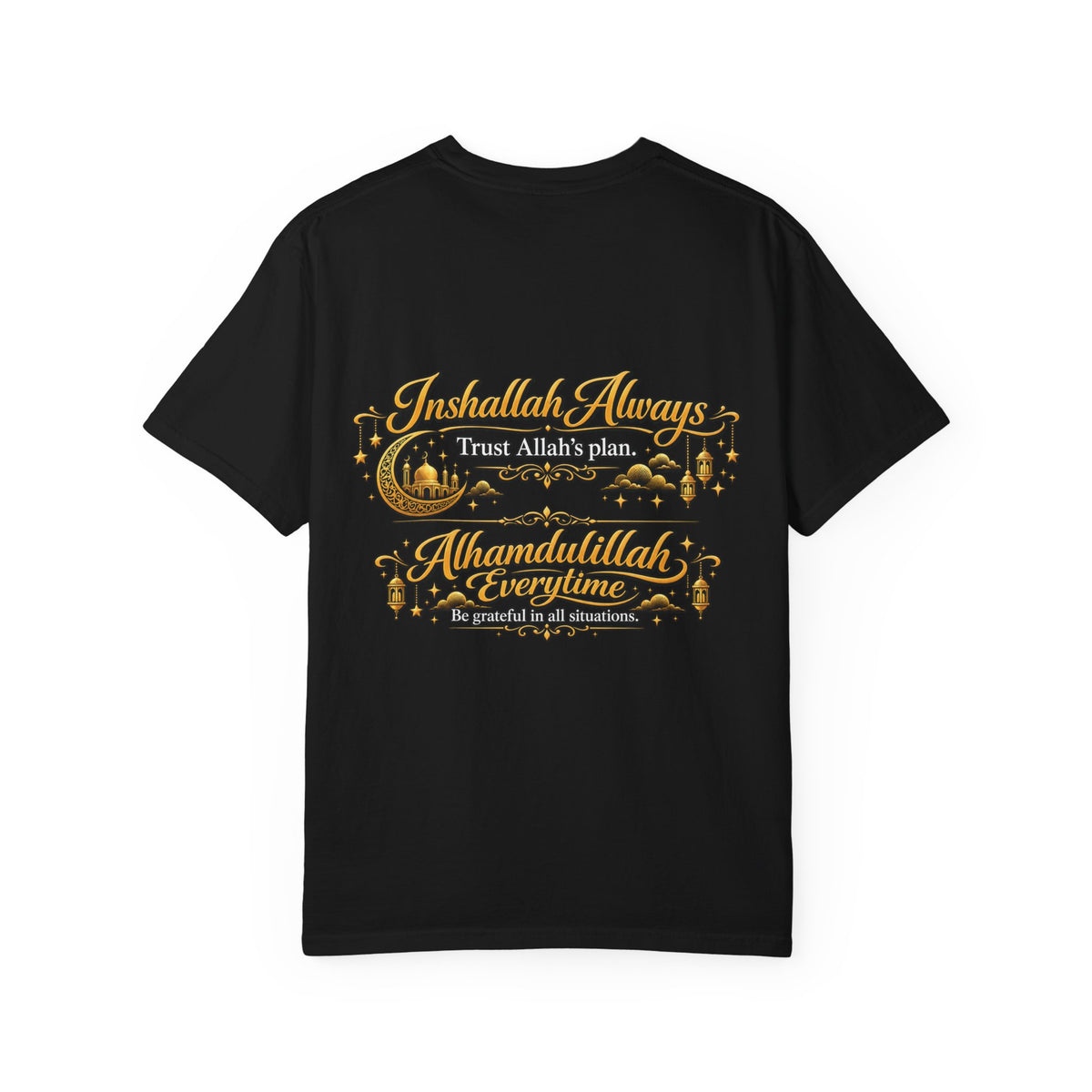T-Shirt — 'Inshallah Always, Alhamdulillah Everyday' Islamic Faith Graphic Tee