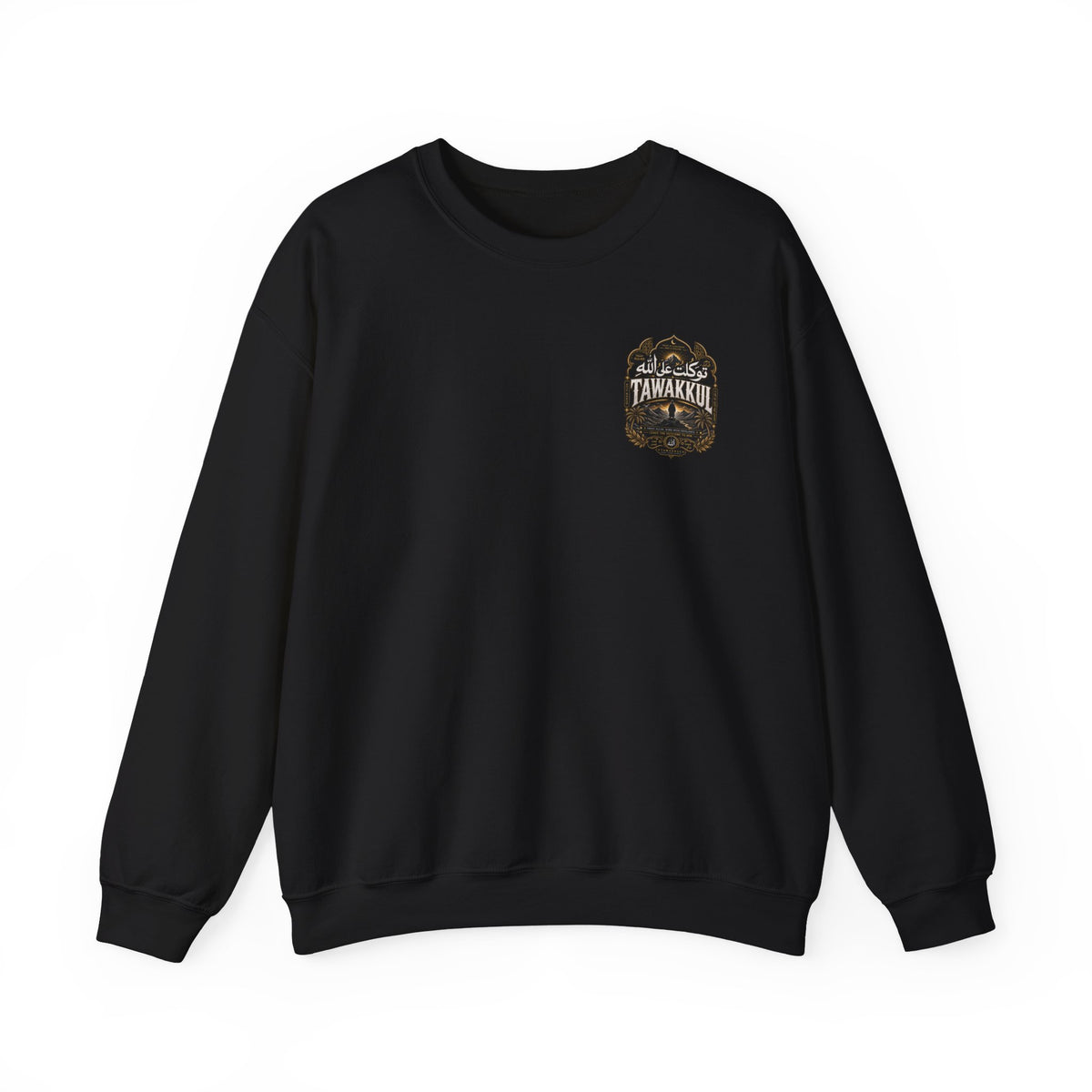 Bear Paw Crewneck Sweatshirt — Vintage 'Awakening' Forest Graphic