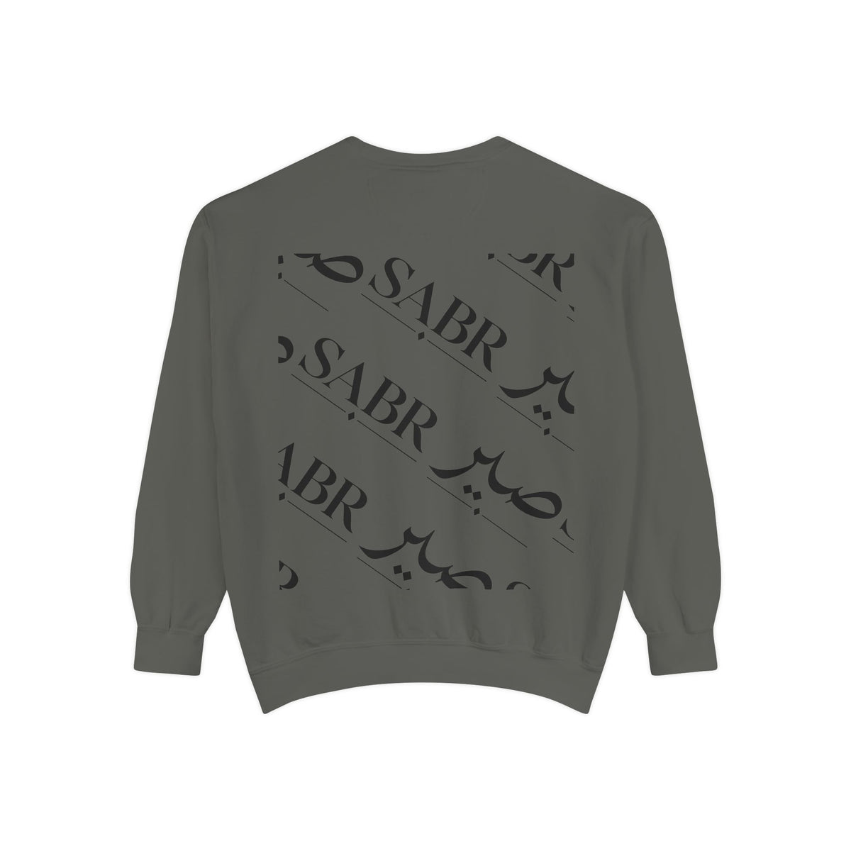 SABR Arabic Script Sweatshirt — Graphic Garment-Dyed Crewneck