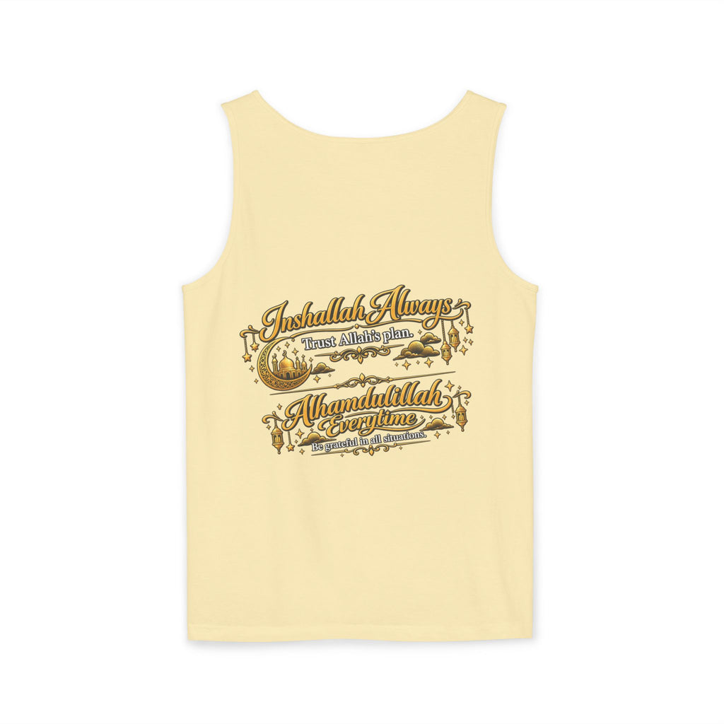 Trail Vibes Tank Top — “Grateful, Always” Rustic Outdoor Graphic Tank