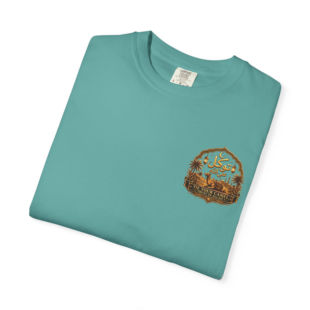 Arabic Calligraphy Pattern T-Shirt — Monochrome Script Graphic Tee