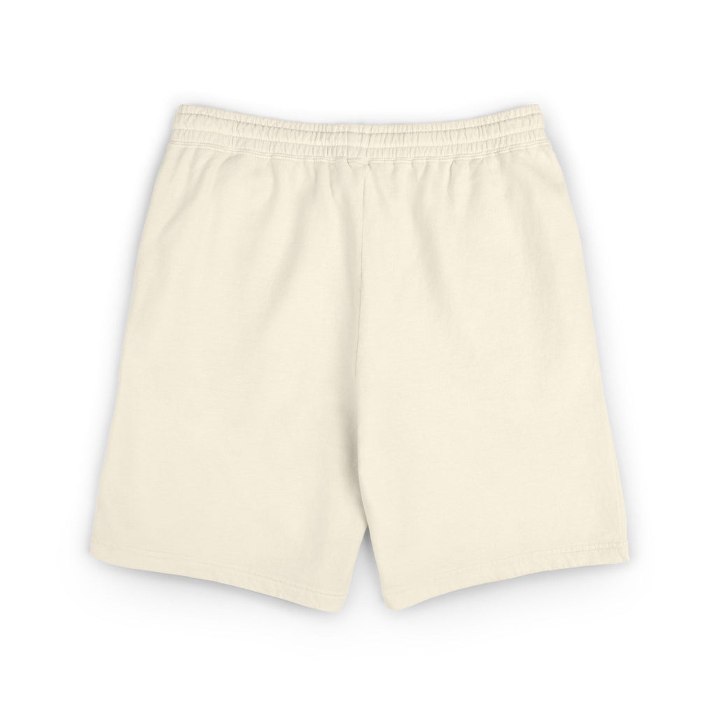 Embroidered Arabic Calligraphy Sweat Shorts — Lightweight Garment-Dyed Fleece