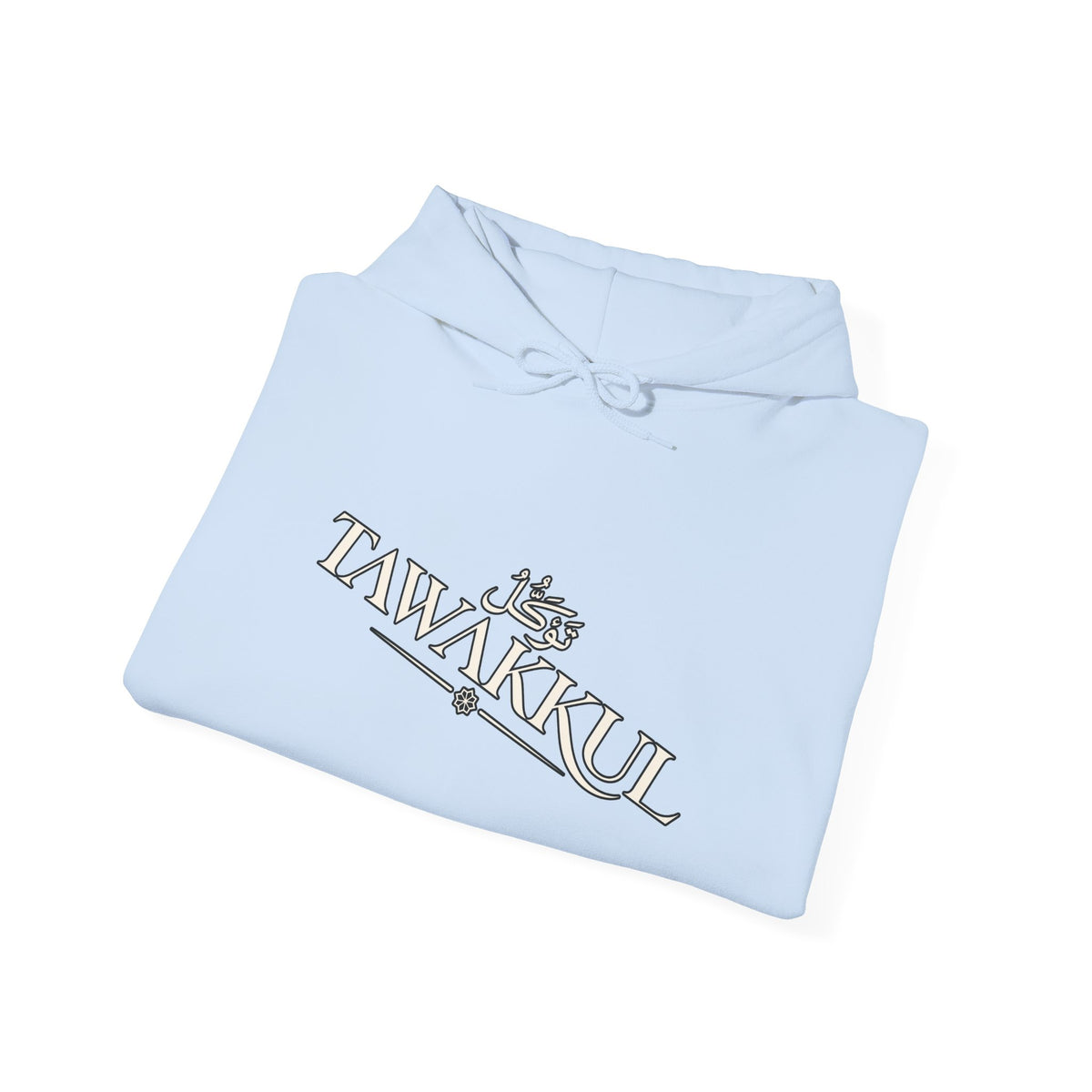 Tawakkul Hoodie — Arabic 'Tawakkul' Faith Graphic Hooded Sweatshirt
