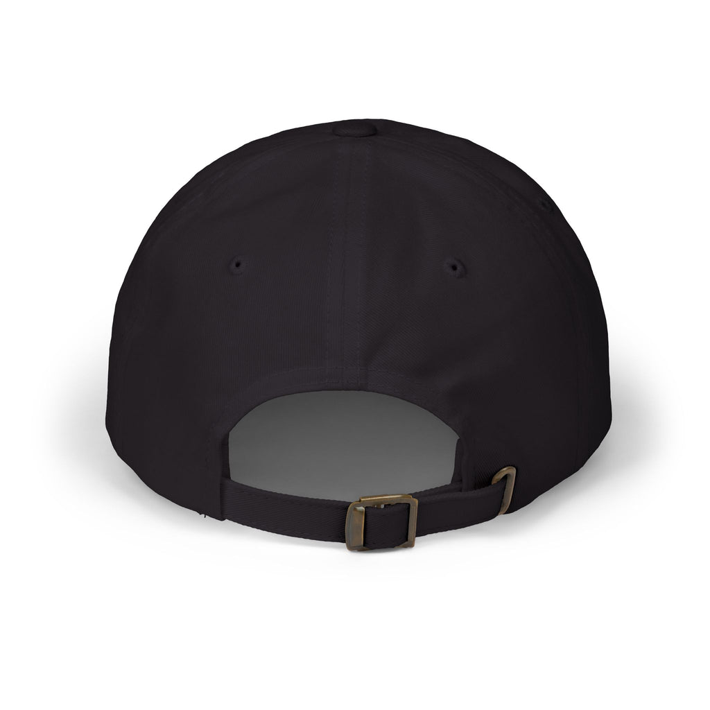 Embroidered Golden Crest Dad Cap — Classic White Baseball Hat