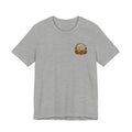 Vintage Leather Patch Tee — Small Chest Emblem