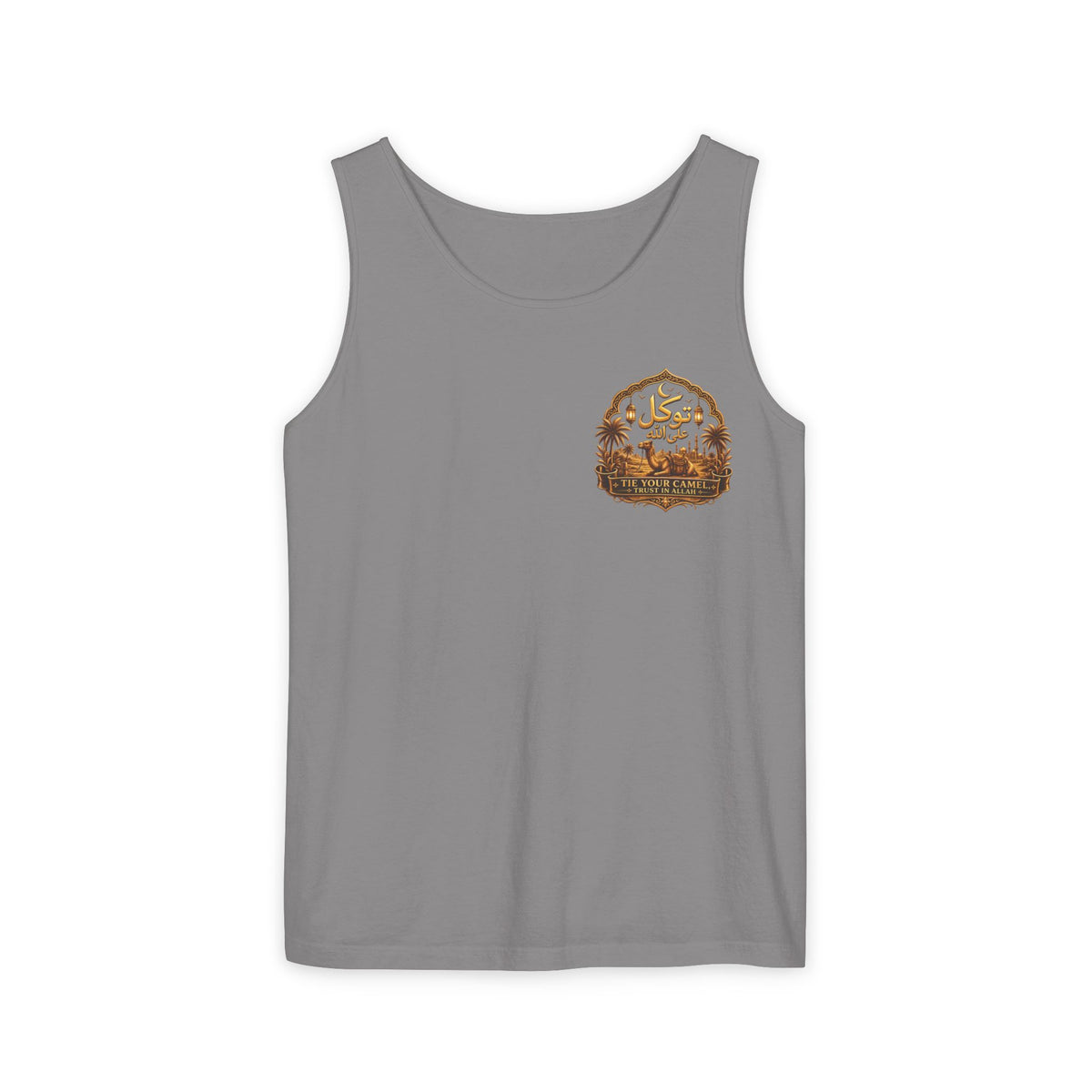 Trail Vibes Tank Top — “Grateful, Always” Rustic Outdoor Graphic Tank