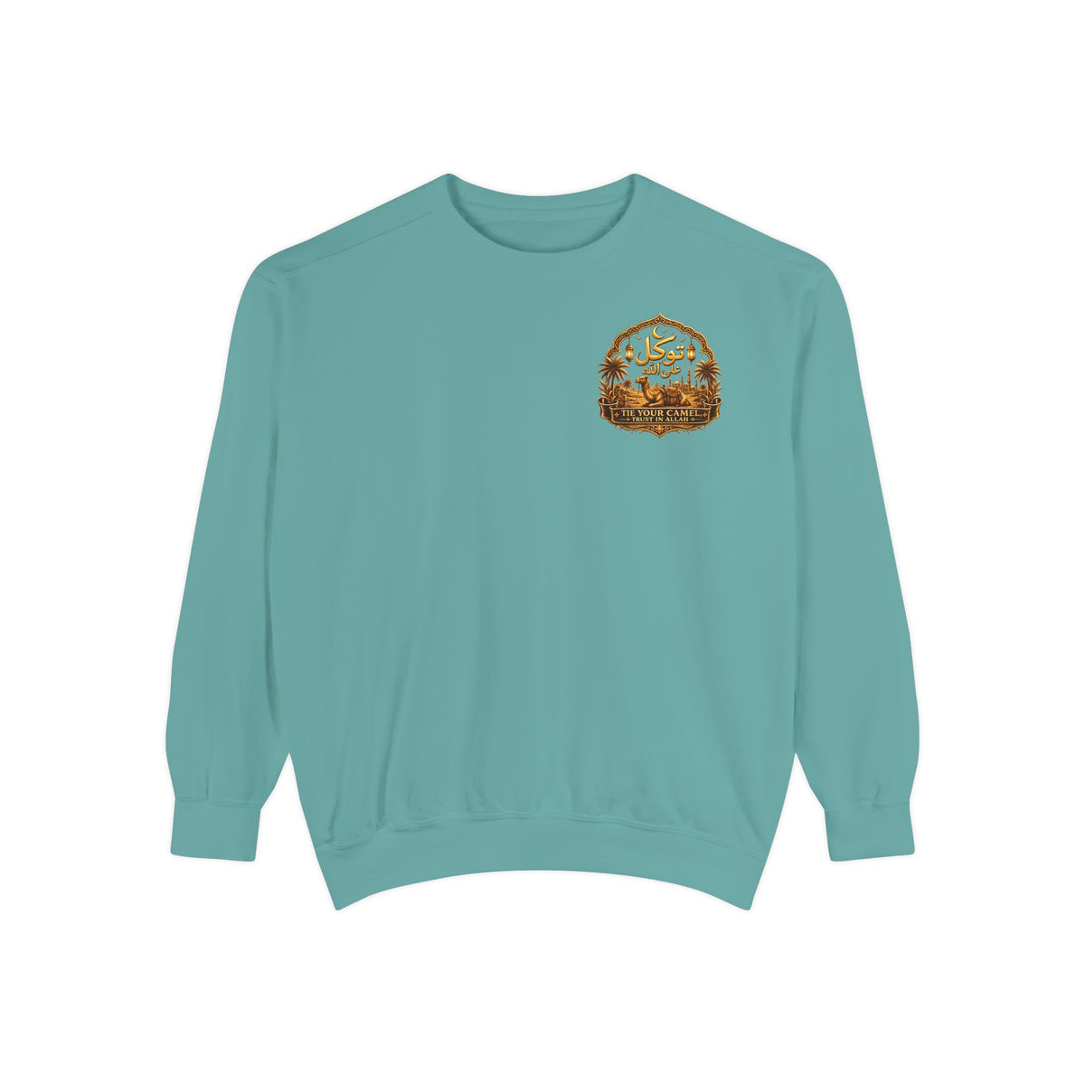 SABR Arabic Script Sweatshirt — Graphic Garment-Dyed Crewneck
