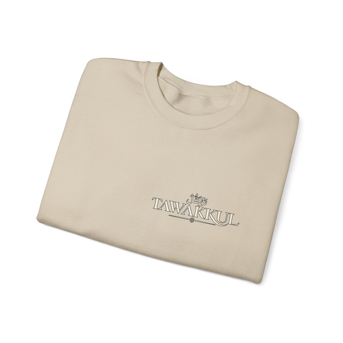 Black Crewneck Sweatshirt with Small 'Tihankel' Retro Patch — Vintage Mountain Logo Pullover