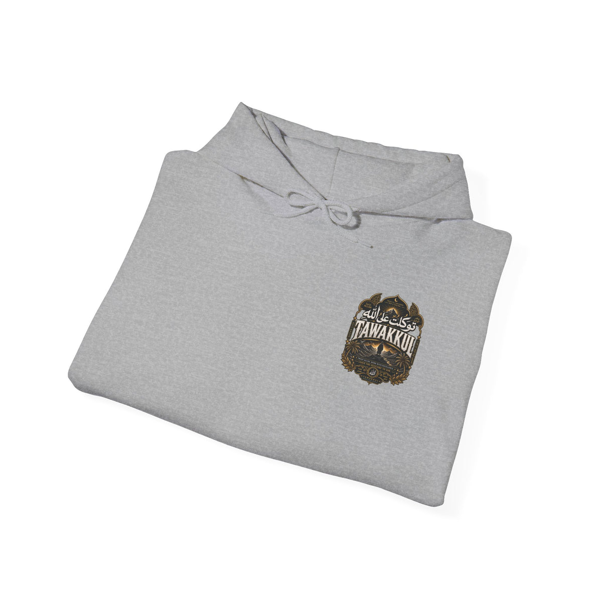 Desert Camel Hoodie – Arabic Calligraphy 'الجمل' Vintage Oasis Sweatshirt