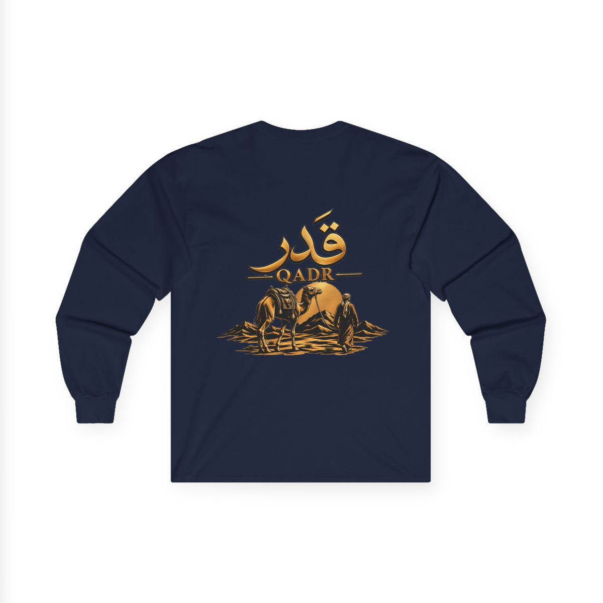 Long Sleeve Tee — 'Qader' Desert Rider Graphic Shirt