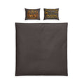 Coffee Brown Cotton Bed Set – Rustic Duvet Cover & Pillowcases