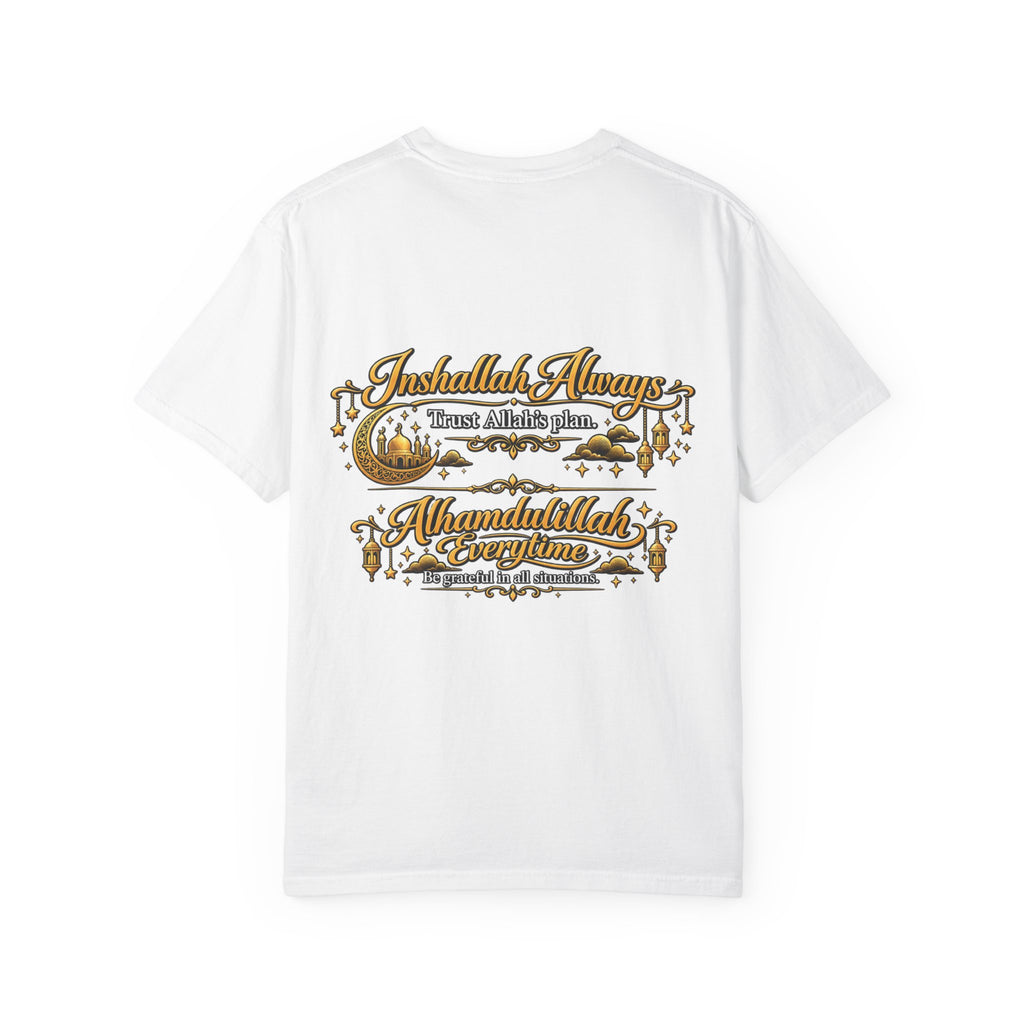 T-Shirt — 'Inshallah Always, Alhamdulillah Everyday' Islamic Faith Graphic Tee