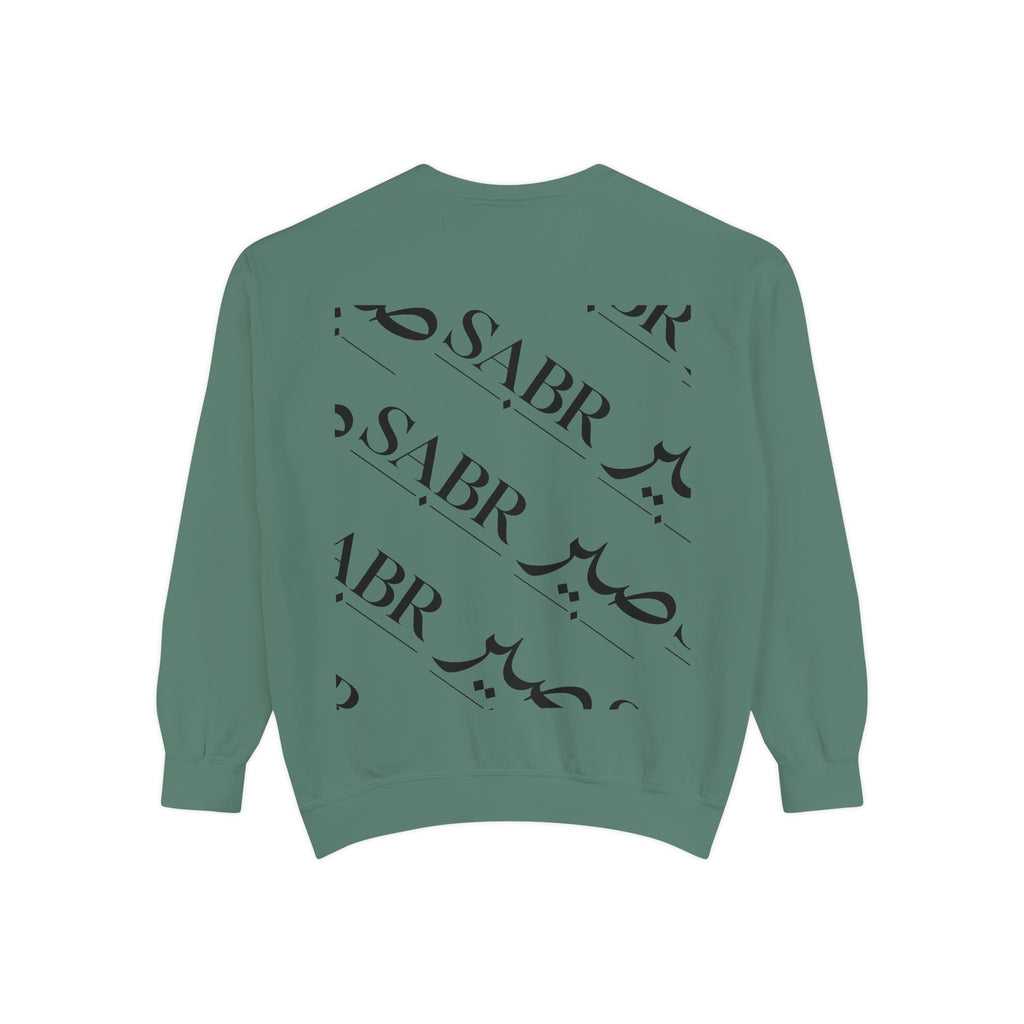 SABR Arabic Script Sweatshirt — Graphic Garment-Dyed Crewneck