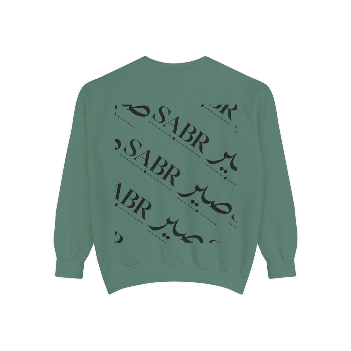 SABR Arabic Script Sweatshirt — Graphic Garment-Dyed Crewneck