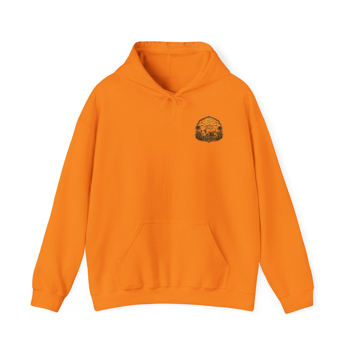 Cozy Minimalist Patch Hoodie — Small Chest Logo Sweatshirt