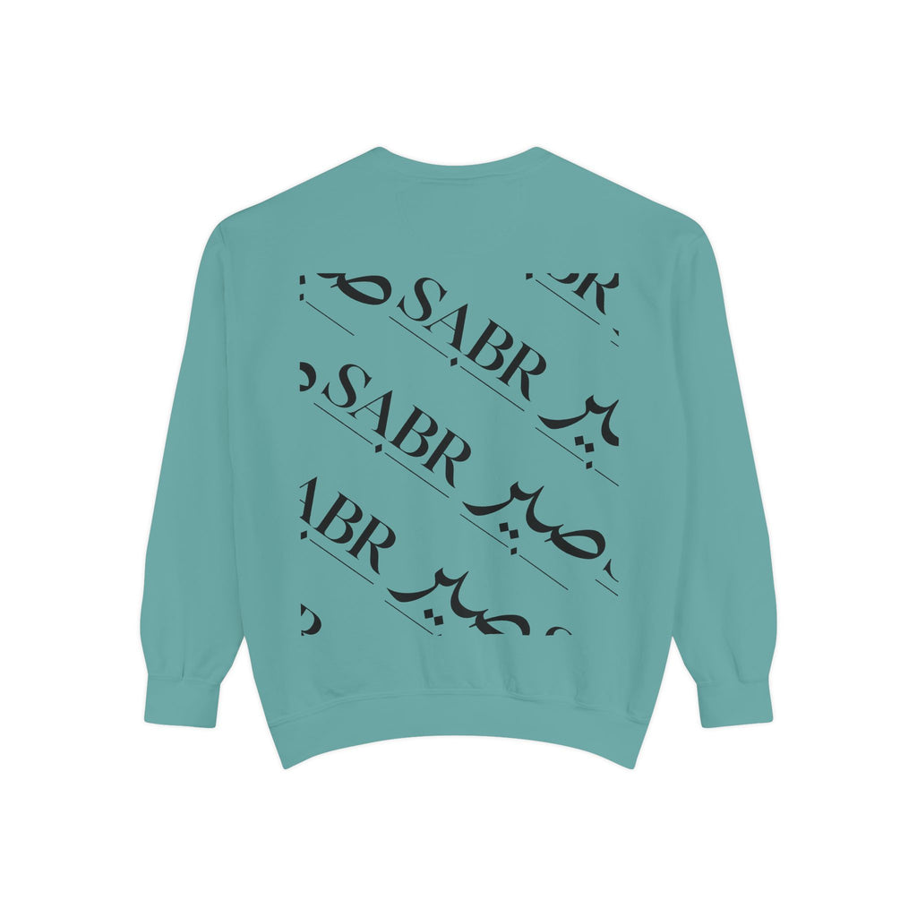 SABR Arabic Script Sweatshirt — Graphic Garment-Dyed Crewneck