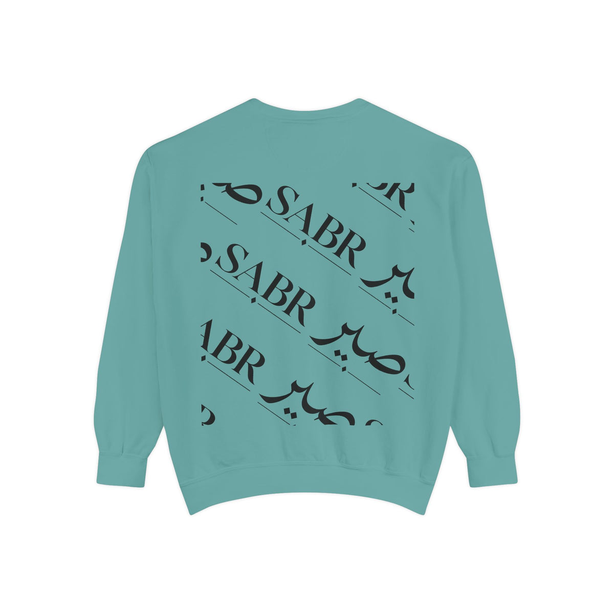 SABR Arabic Script Sweatshirt — Graphic Garment-Dyed Crewneck
