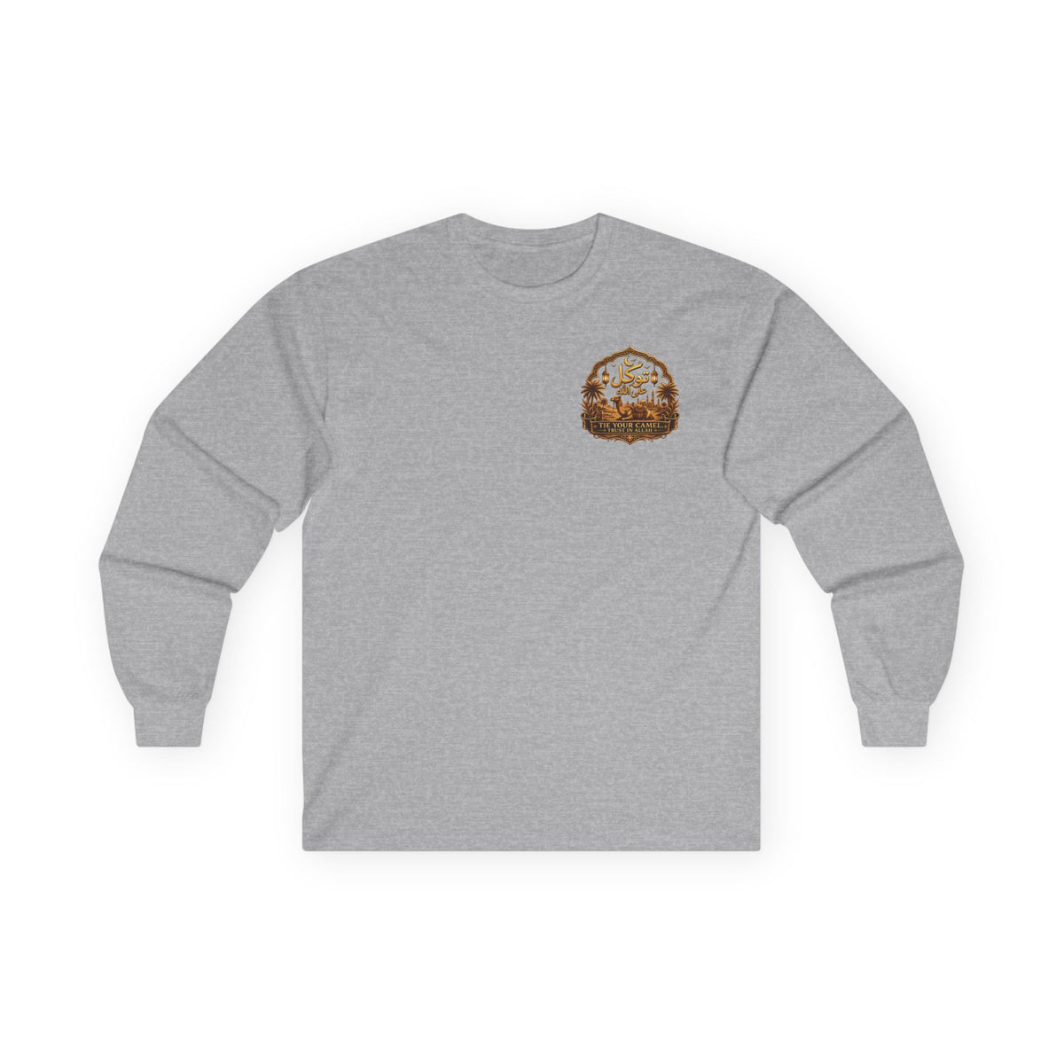 Long Sleeve Tee — 'Qader' Desert Rider Graphic Shirt