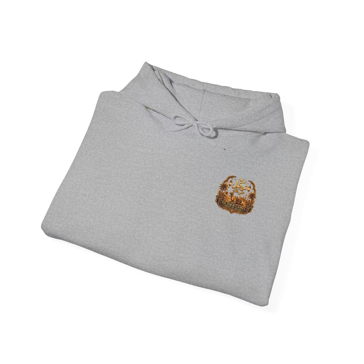 Hoodie — Cozy Toasted Marshmallow Patch Chest Sweatshirt