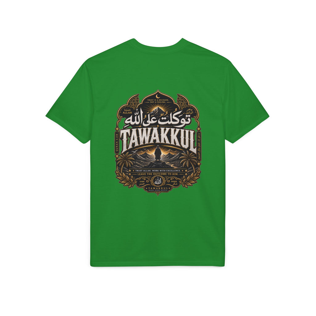 T-Shirt — Tawakkul Script Black Tee