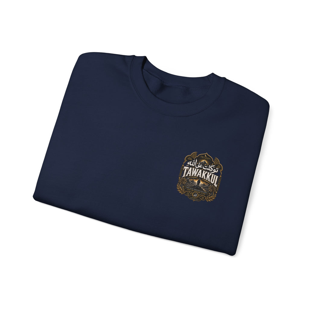 Bear Paw Crewneck Sweatshirt — Vintage 'Awakening' Forest Graphic