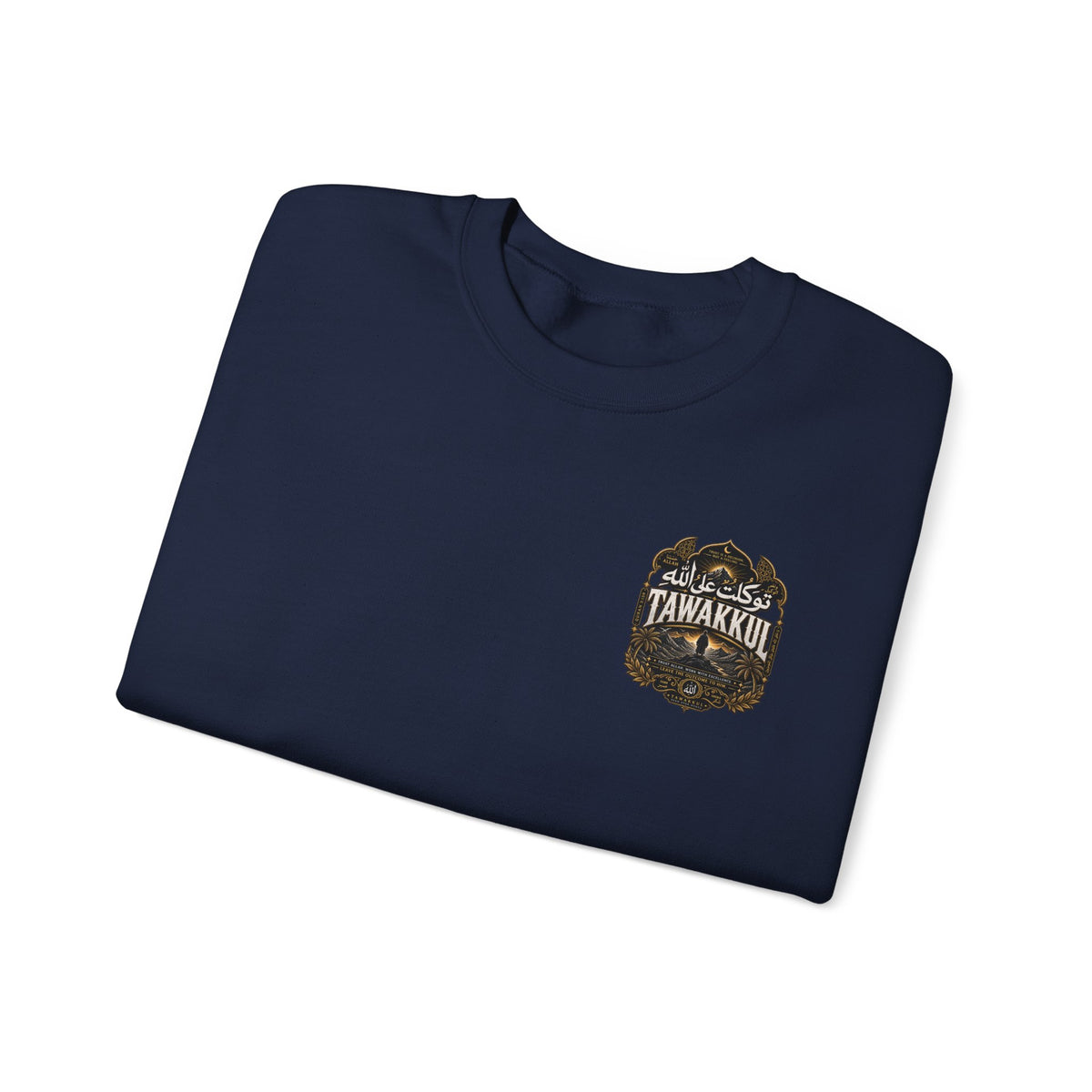 Bear Paw Crewneck Sweatshirt — Vintage 'Awakening' Forest Graphic