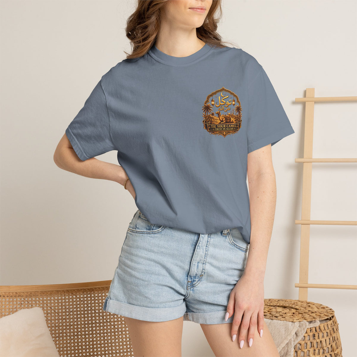 Pocket Graphic T-Shirt - Vintage Moon Camper Tee