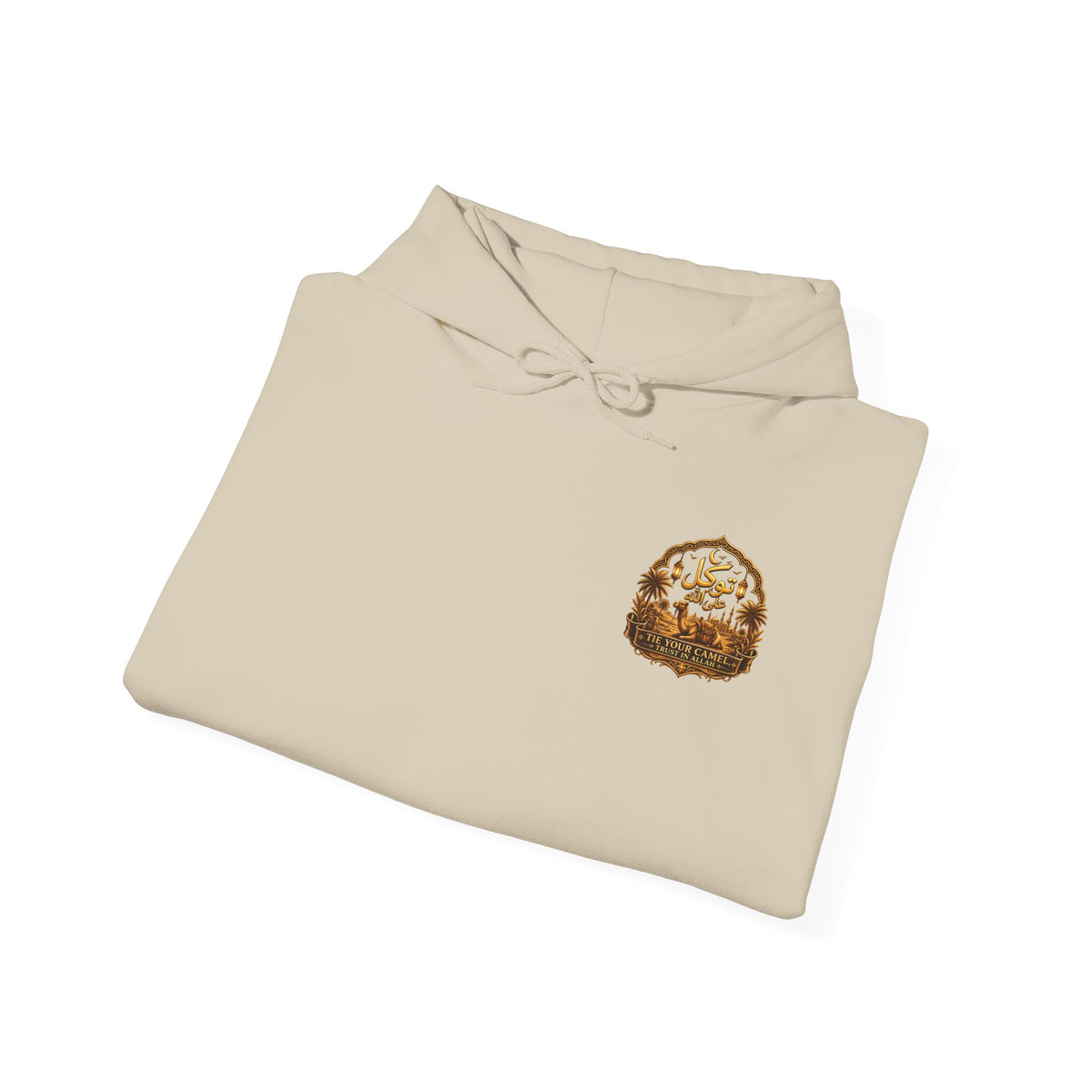 Cozy Minimalist Patch Hoodie — Small Chest Logo Sweatshirt