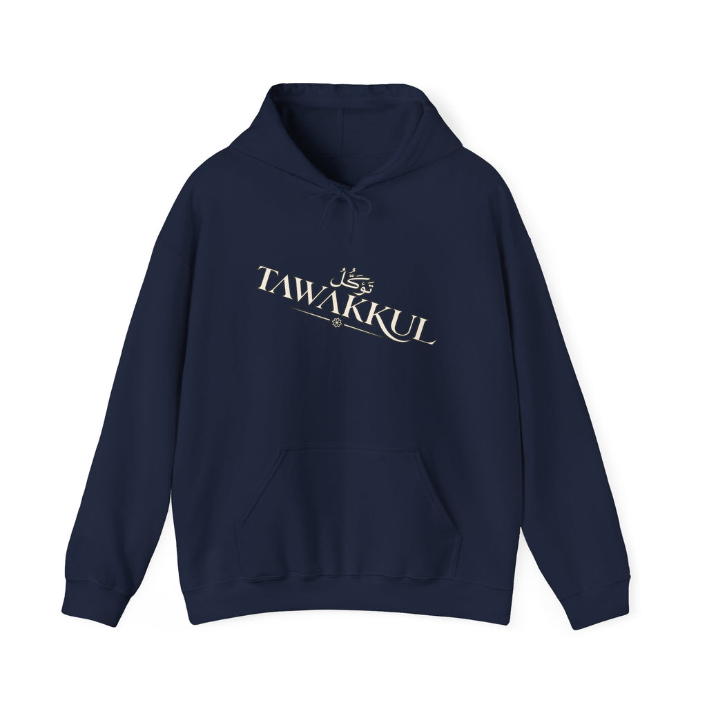 Tawakkul Hoodie — Arabic 'Tawakkul' Faith Graphic Hooded Sweatshirt