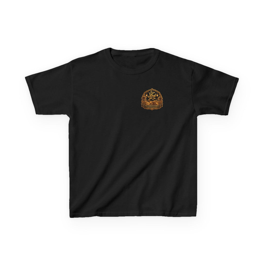 Kids T‑Shirt — 'Tavíkul' Back Logo with Mountain Patch | Outdoor Adventure Tee