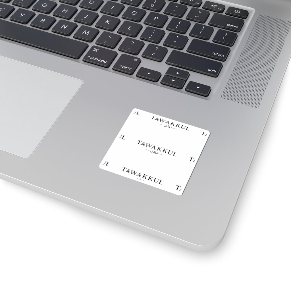 Tawakkul Kiss-Cut Sticker — Minimal Arabic Trust Design