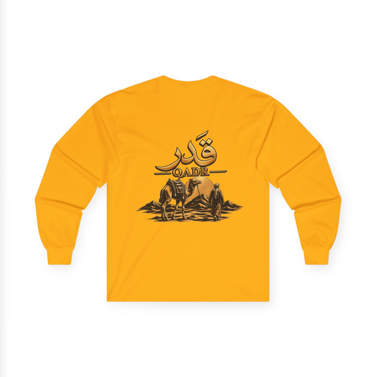 Long Sleeve Tee — 'Qader' Desert Rider Graphic Shirt
