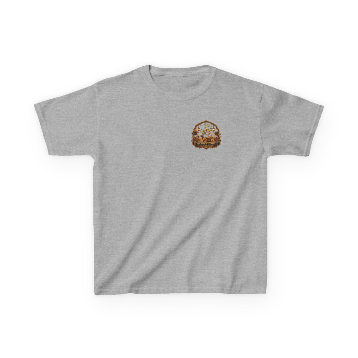 Kids T‑Shirt — 'Tavíkul' Back Logo with Mountain Patch | Outdoor Adventure Tee