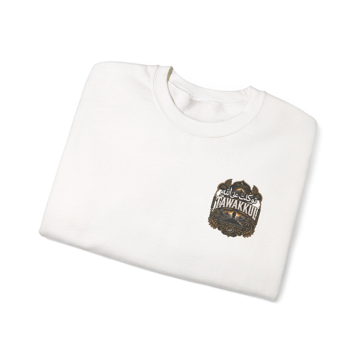 Bear Paw Crewneck Sweatshirt — Vintage 'Awakening' Forest Graphic