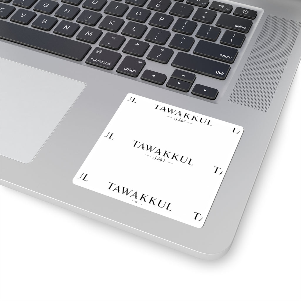Tawakkul Kiss-Cut Sticker — Minimal Arabic Trust Design