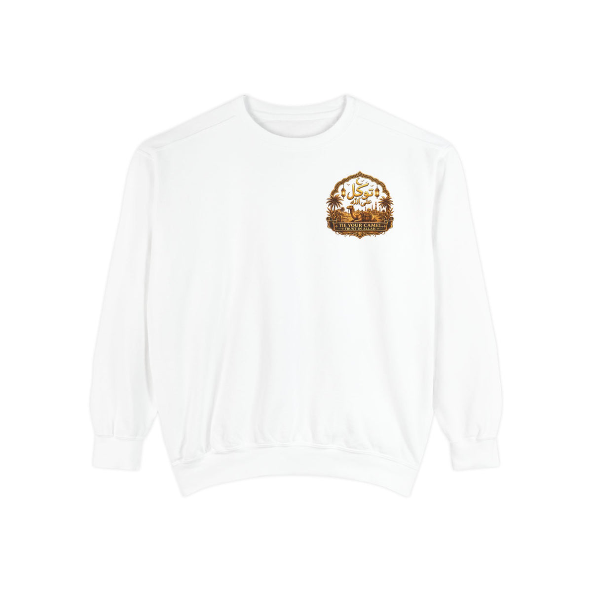 SABR Arabic Script Sweatshirt — Graphic Garment-Dyed Crewneck