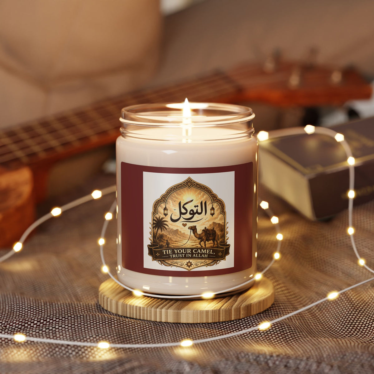 9oz Scented Soy Candle — Clean White Jar (Custom Label)