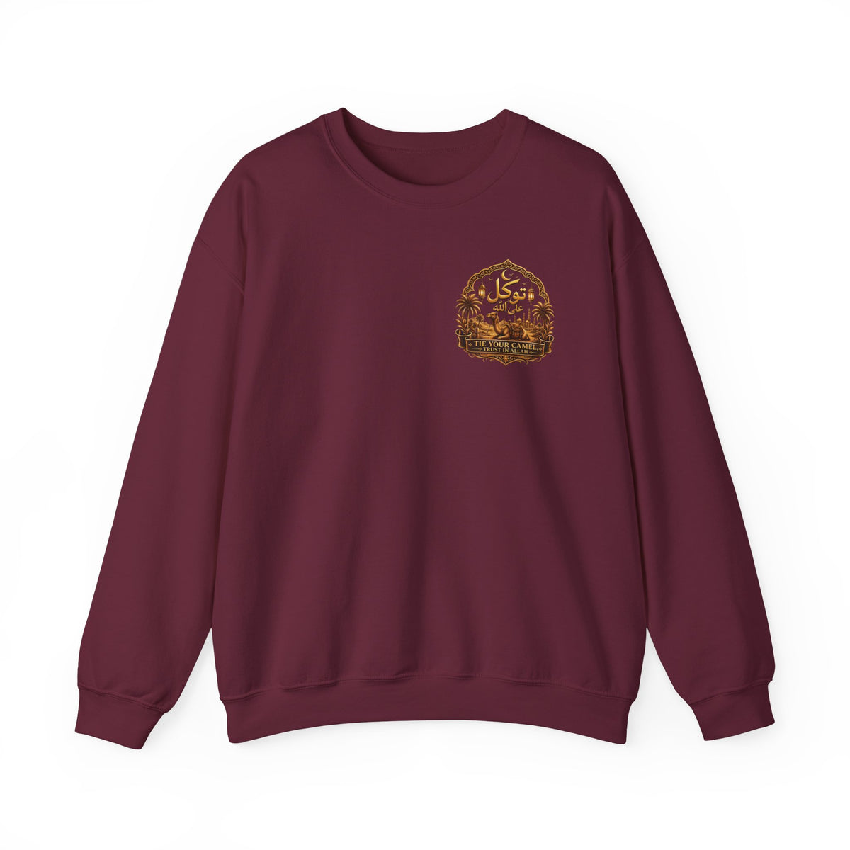 Arabic Calligraphy 'Al-Quds' Jerusalem Crewneck Sweatshirt