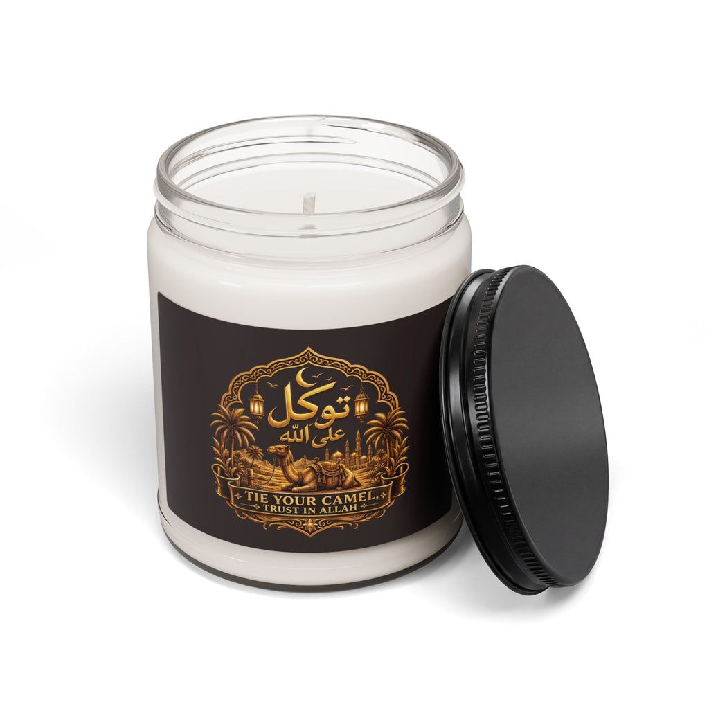 Scented Soy Candle 9oz — Cozy Warm Amber & Vanilla Jar Candle