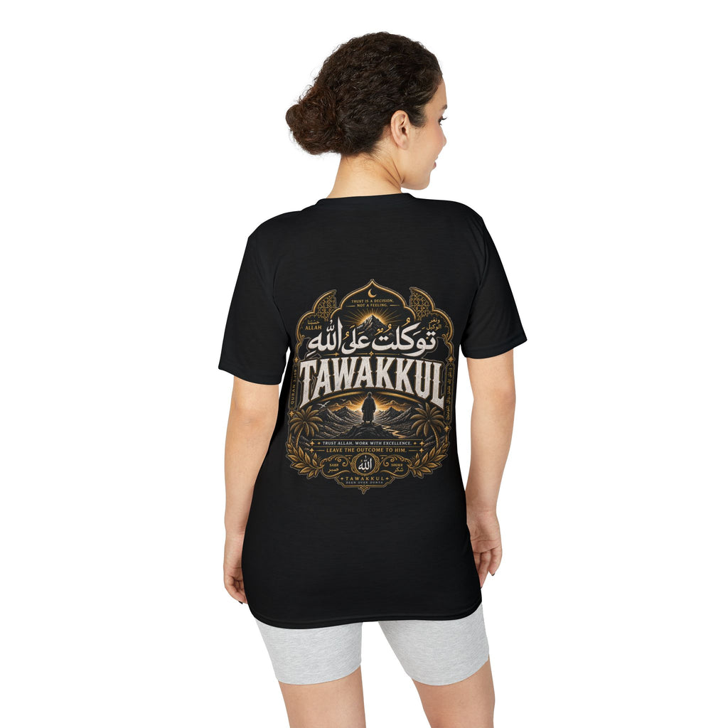 T-Shirt — Tawakkul Script Black Tee