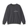 Black Crewneck Sweatshirt with Small 'Tihankel' Retro Patch — Vintage Mountain Logo Pullover