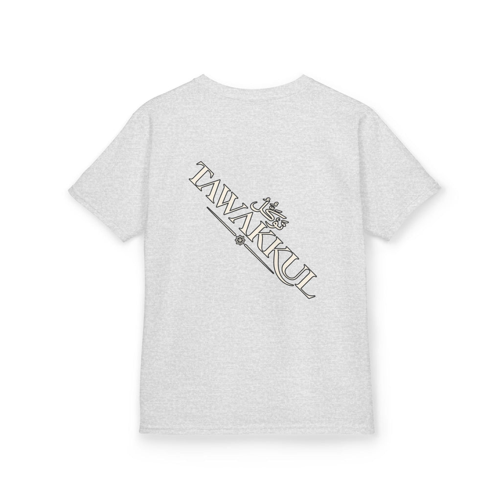 Kids T‑Shirt — 'Tavíkul' Back Logo with Mountain Patch | Outdoor Adventure Tee