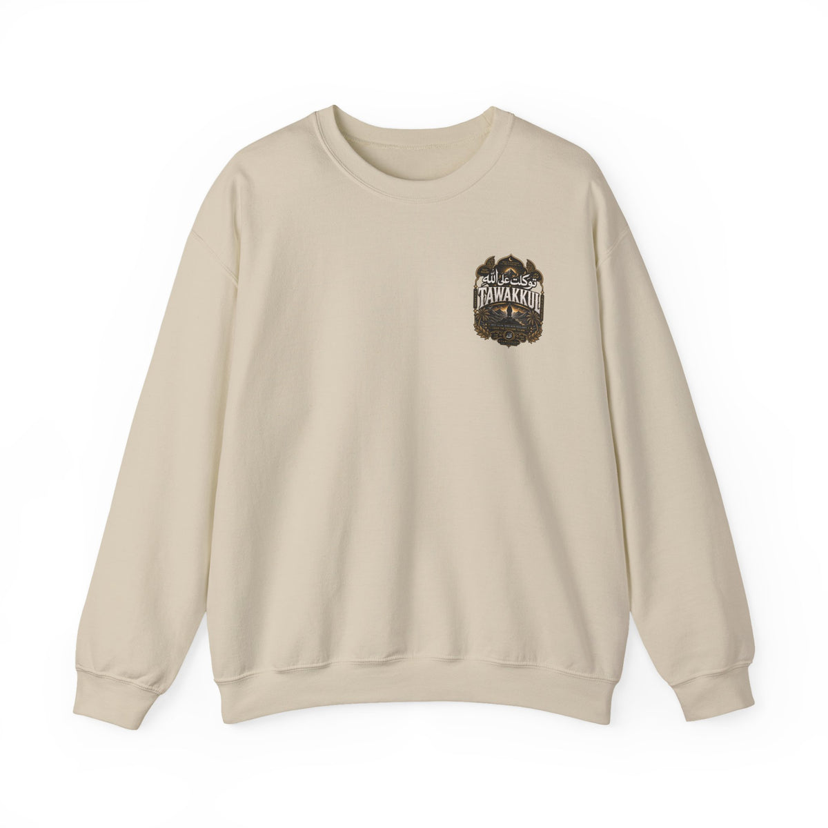 Bear Paw Crewneck Sweatshirt — Vintage 'Awakening' Forest Graphic