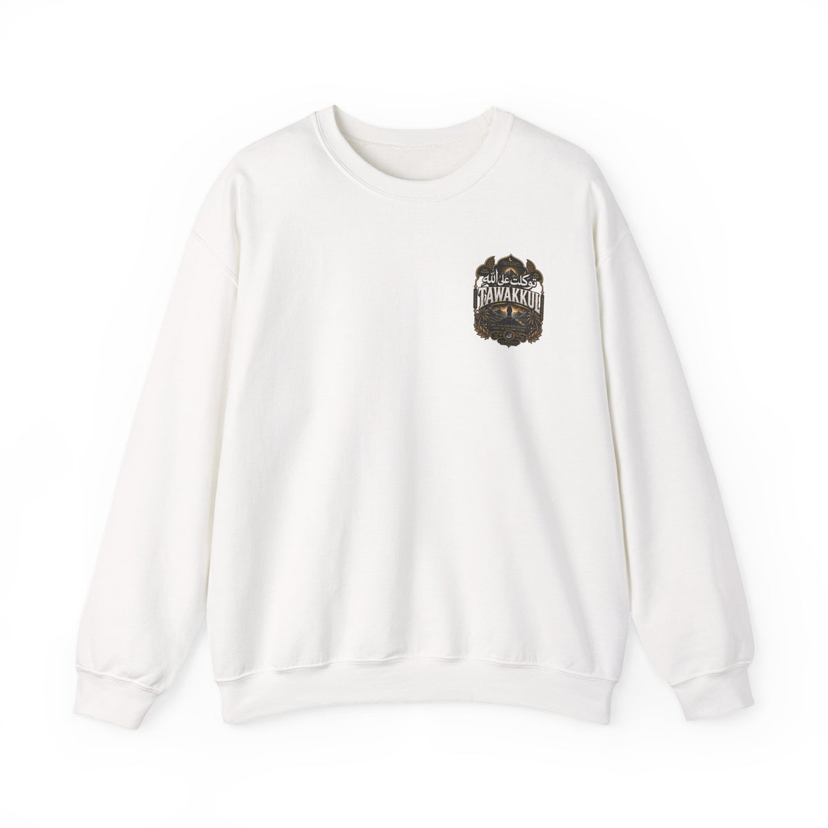 Bear Paw Crewneck Sweatshirt — Vintage 'Awakening' Forest Graphic