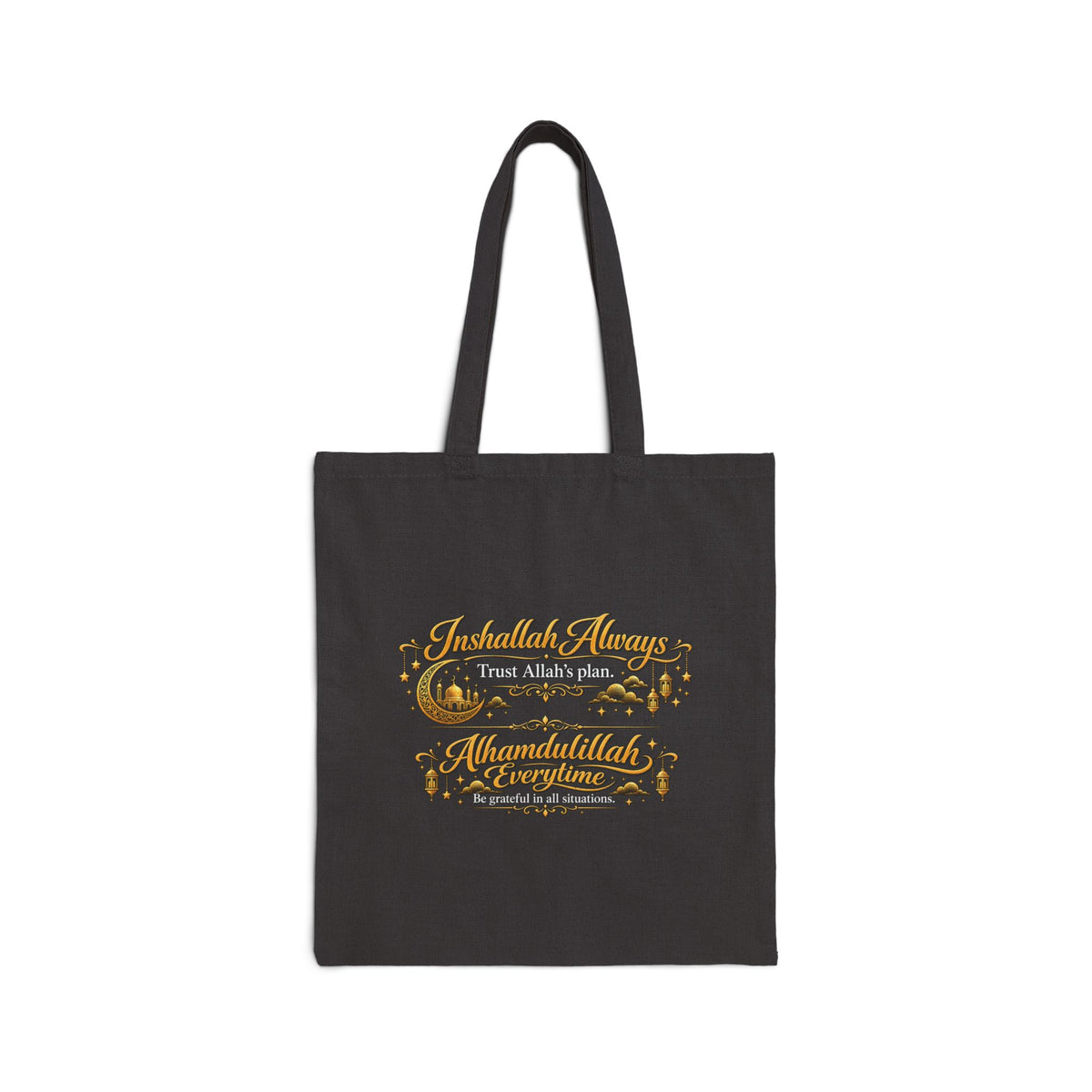 Forest Cabin Vintage Tote Bag - Rustic Woodland Canvas Grocery Tote