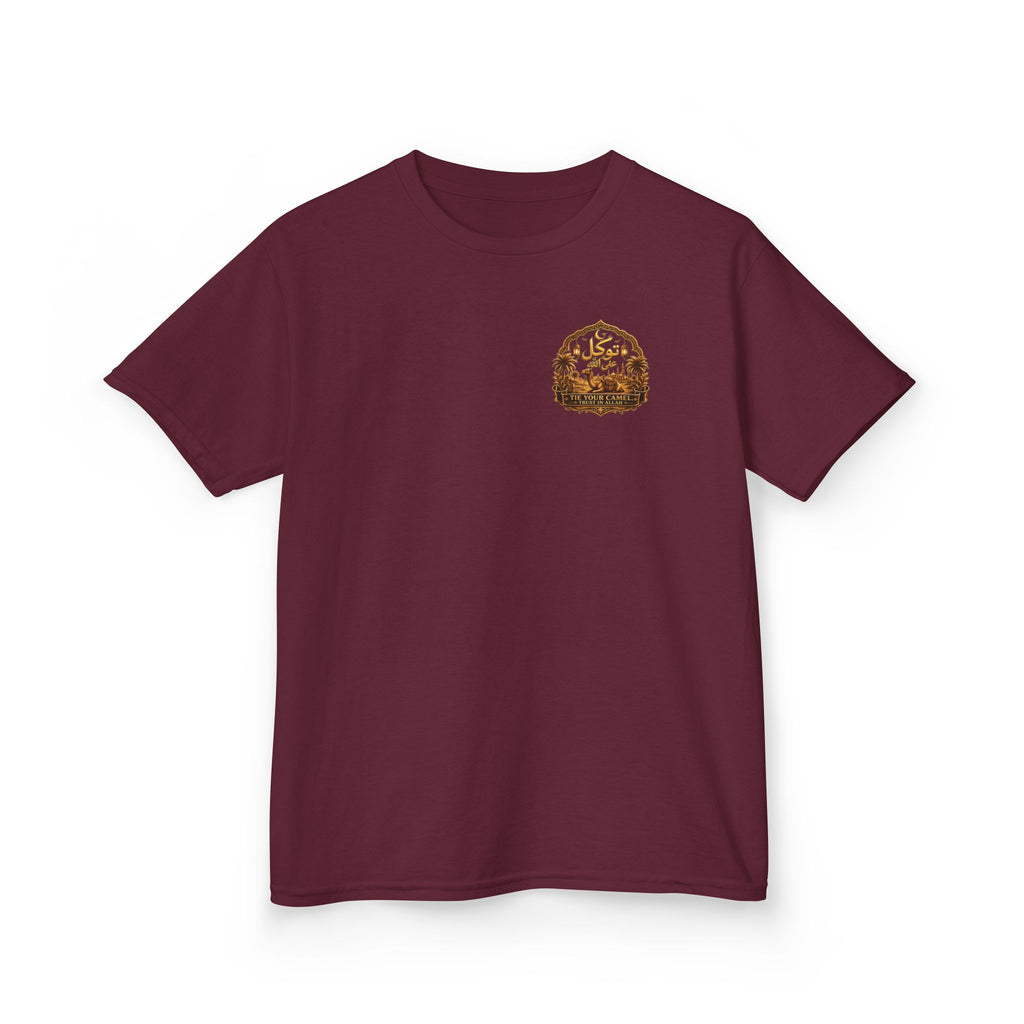 Kids T‑Shirt — 'Tavíkul' Back Logo with Mountain Patch | Outdoor Adventure Tee