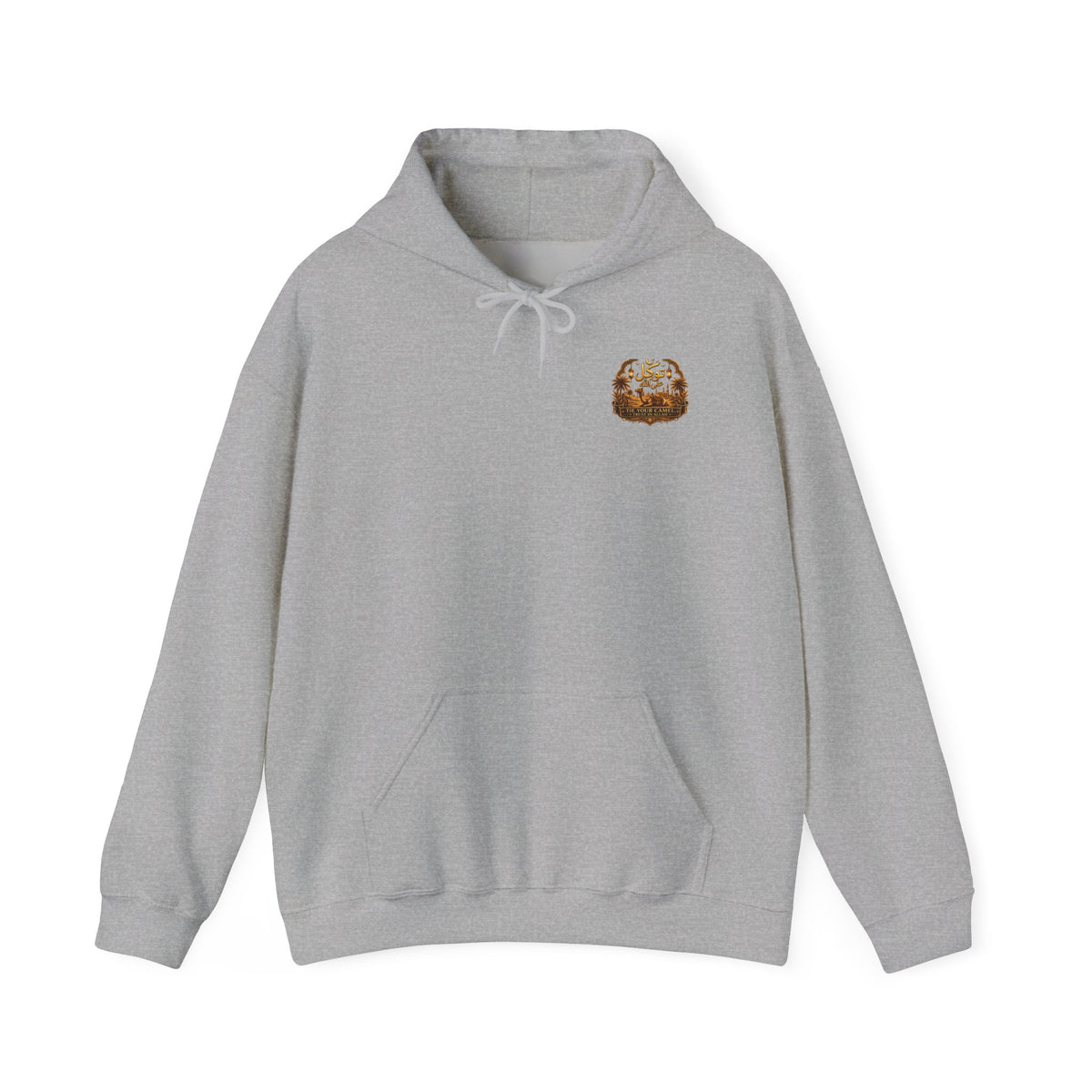 Hoodie — Cozy Toasted Marshmallow Patch Chest Sweatshirt