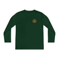 Youth Long Sleeve Tee — Vintage Gold Crest Graphic