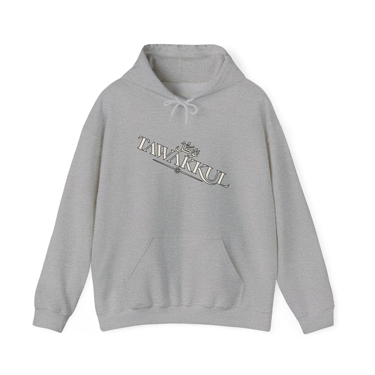 Tawakkul Hoodie – Minimal Arabic Trust Prayer Pullover