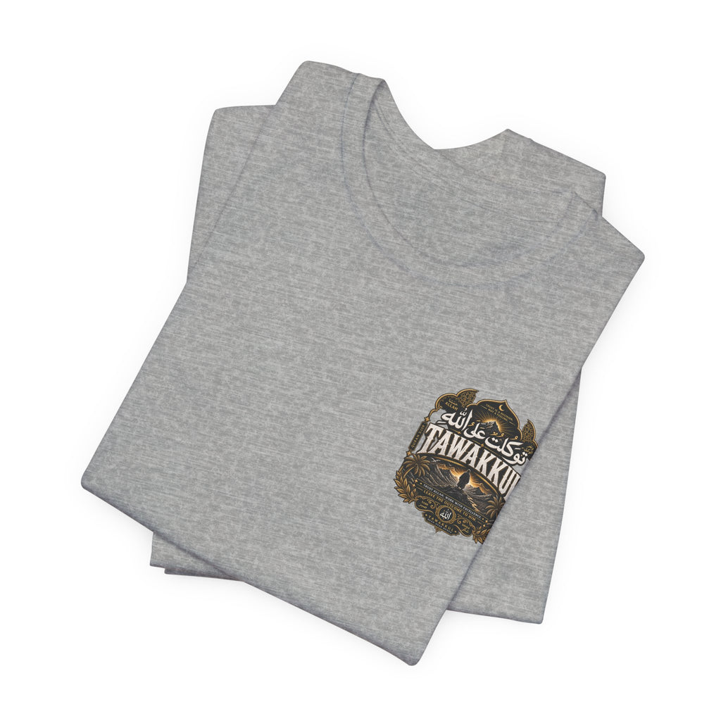 Adventure Patch Pocket Tee — Retro Mountain Badge Graphic